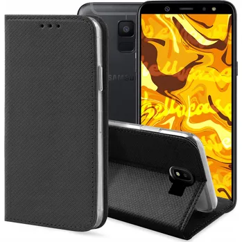 Pouzdro na mobilní telefon Pouzdro s klopou Hello Case pro Samsung Galaxy J4+, černé