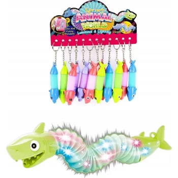 PŘÍVĚSEK NA KLÍČE SVÍTÍCÍ PŘÍVĚSEK DELFÍN ŽRALOK POPOVÁ TRUBIČKA