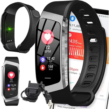 Hodinky Chytré Hodinky DIAWAY SMARTBAND E18 VODĚODOLNÉ UPOZORNĚNÍ stříbrné