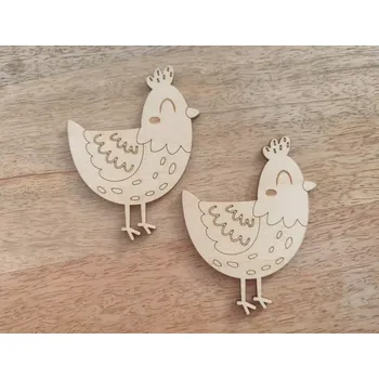 Velikonoční dekorace Slepička - 6,5 x 6 cm