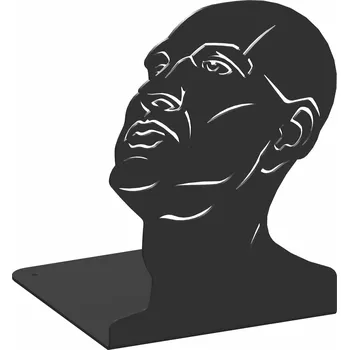 Obraz Podpěrka na knihy HLAVA #1 černá struktura AD19