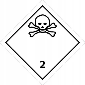 Značení ADR štítek 2.3 Toxické plyny