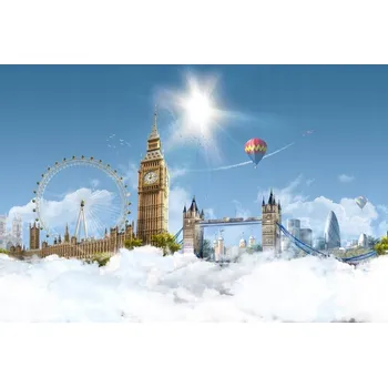 Obraz Obraz Na Plátně Londýn v oblacích 40x30