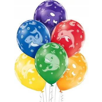 Balónek Balónky Belbal s mořskými zvířaty 30 cm 6 kusů