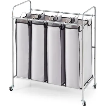 Koš na prádlo Koš na prádlo Vevor 50 l šedý, vícebarevný