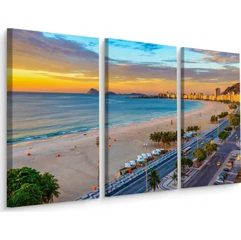 Obraz Obraz Triptych PANORAMA Pláž Brazílie 3D 60x40