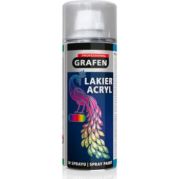 Barva ve spreji Lak ve spreji 400ML bílý lesk RAL9010 GRAFEN GPSP26