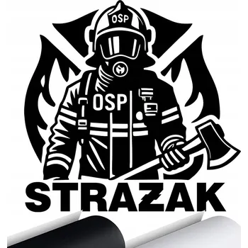 Samolepicí dekorace na vozidlo VENKOVNÍ fóliová NÁLEPKA na auto - HASIČ, HASIČI SDH 14x13 cm