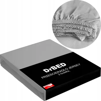 Prostěradlo Prostěradlo s Gumou 140x200 Jersey Bavlněné ELASTICKÉ Šedé Polské