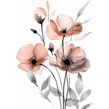 Plakát Plakát Jemný Vzorek bez rámu 21 x 29,7 cm