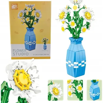 ostatní stavebnice KVĚTINY Z KOSTEK SEDMIKRÁSKA V KVĚTINÁČI 541 DÍLKŮ STAVEBNICE KE DNI UČITELŮ