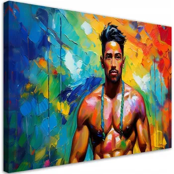 Obraz Obraz na plátně, Muž Abstraktní barevný 60x40