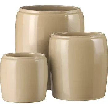 Obal na květináč Ib Laursen Saigon Grey L Béžová