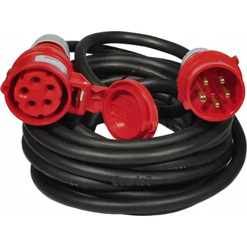 Napájecí kabel PRODLUŽOVACÍ KABEL GUMOVÝ H07RN-F 5x2,5 16A 10m