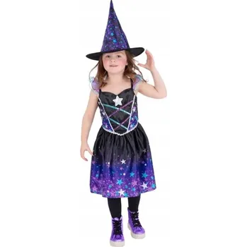 Karnevalový kostým KOSTÝM KOSTÝM NOČNÍ ČARODĚJNICE HALLOWEENSKÁ ČARODĚJNICE 86
