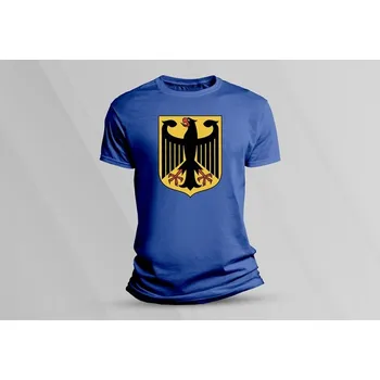 Chlapecké tričko Dětské bavlněné tričko Státní znak Německa. Královsky modrá velikost L