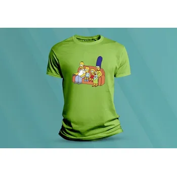 Chlapecké tričko Dětské bavlněné tričko Simpsonovi 4. Lime velikost L