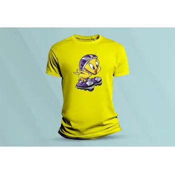 Chlapecké tričko Dětské bavlněné tričko Tweety 2. Žlutá velikost L