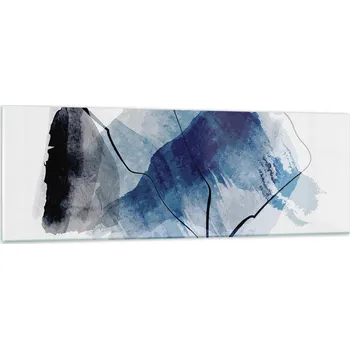 Obraz Obraz na skle do obýváku ložnice 90x30 abstrakce obrazy na zeď sklo