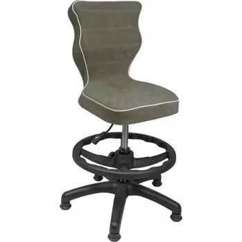 Křeslo KŘESLO OTOČNÉ KŘESLO pro děti K PSACÍMU STOLU PETIT Šedá WK+P R3 Podnožka PL