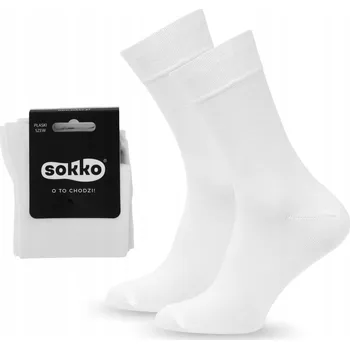 Pánské ponožky Termo Ponožky Sokko z bambusového Ponožky letní, bílé, velikost 45-47