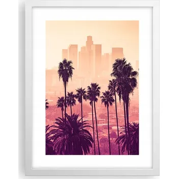 Obraz Obraz plakát v bílém rámu do obýváku 30x40 foto plakáty na zeď s motivem města