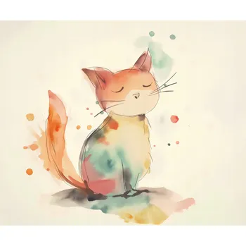 Plakát Plakát Rozjímání Kočičí hlavy bez rámu 60 x 50 cm