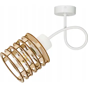 Nástěnné svítidlo Nástěnná lampa loft PRUŽINA Dřevo