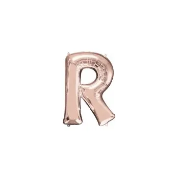 Balónek Fóliový balónek Písmeno "R" růžové zlato - 5