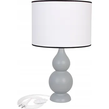 Lampička Stolní lampa Hellux Shisha bílá, šedá 60 W