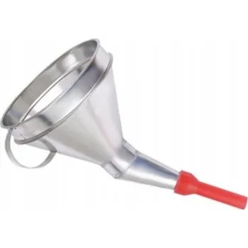 Kanystr Trychtýř na palivo kovový zahnutý PB se sítkem