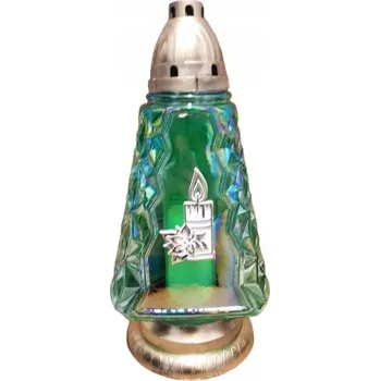 Svíčka Hřbitovní Svíčka Kaplička Bílá Vánoční Stromeček se sadou LED svíčky