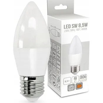 Žárovka LED žárovka E27 Svíčka 8,5W Neutrální Bílá 180° 4000K