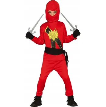 Karnevalový kostým KOSTÝM ČERVENÝ NINJA KARNEVAL PLES 146