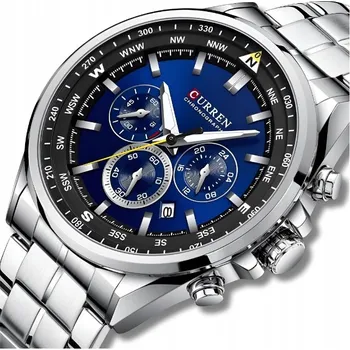 Hodinky Pánské hodinky quartzové hodinky Curren s chronografem datumovka z oceli