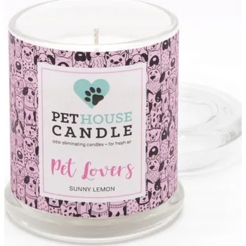 Svíčka Sójová vonná svíčka Pet Lovers Sunny Lemon PetHouse Candles