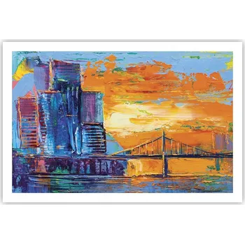 Obraz Obraz plakát do obýváku ložnice 91x61 abstrakce foto na zeď bez rámu