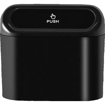 Odpadkový koš Malý Autokos Koš Odpadkový Organizér Popelník Upevnění na Dveře - Černý