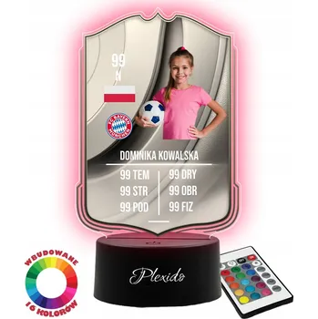 Lampička Plexido vícebarevná Noční lampa