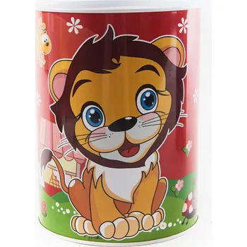 Pokladnička Dětská Pokladnička Plechová Zvířátka Různé Druhy