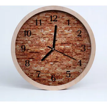 Hodiny Moderní nástěnné hodiny Cihlová zeď Architektura