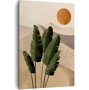 Obraz Obraz na plátně do obývacího pokoje ložnice 50x70 boho foto obrazy na zeď canvas