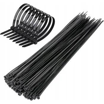 Stahovací páska 100x STAHovací PÁSKY KABELOVÉ ZIP PÁSKY STAHOVACÍ PÁSKY ODOLNÉ PEVNÉ 12,7x400 ČERNÉ