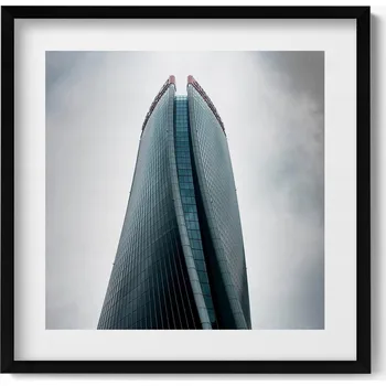 Obraz Dekorativní nástěnný obraz do obýváku kuchyně Mrakodrap v Miláně 50x50 cm