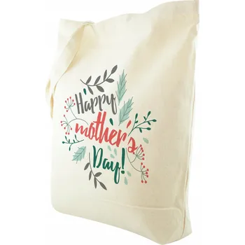 Nákupní taška Látková taška 42 x 38 cm béžová