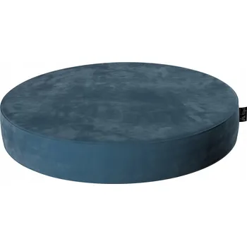 Taburet Yellow Tipi Puf Velvet Dot modrý