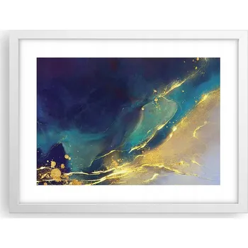 Obraz Obraz plakát v bílém rámu do obýváku 40x30 abstrakce foto na zeď