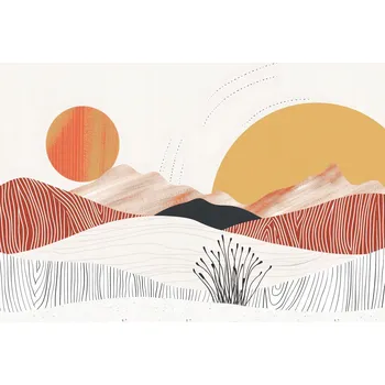 Plakát Plakát Tančící Slunce bez rámu 42 x 29,7 cm