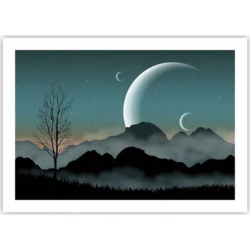 Obraz Plakát bez rámu do obývacího pokoje ložnice 70x50 abstrakce moderní módní obraz