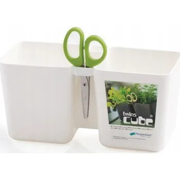 Květináč Bílý plast Květináč Prosperplast 11 cm x 24,4 x 12 cm